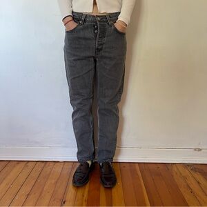 Levi's Washed Gray Denim Jeans